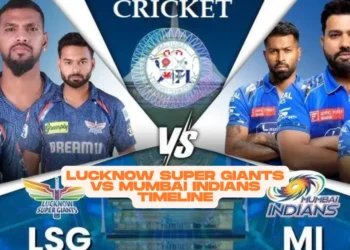 Lucknow Super Giants vs Mumbai Indians Timeline